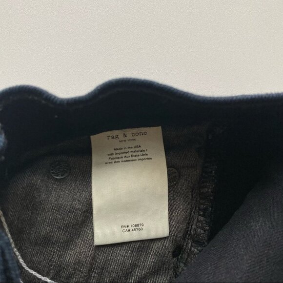 rag & bone | Capri Skinny in Blue/Black‎ Coal Wash - Picture 11 of 12
